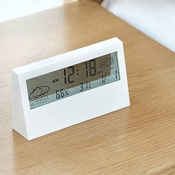 Amazon.co.jp: JJZXD 透明時計 天気インジケーター 目覚まし時計